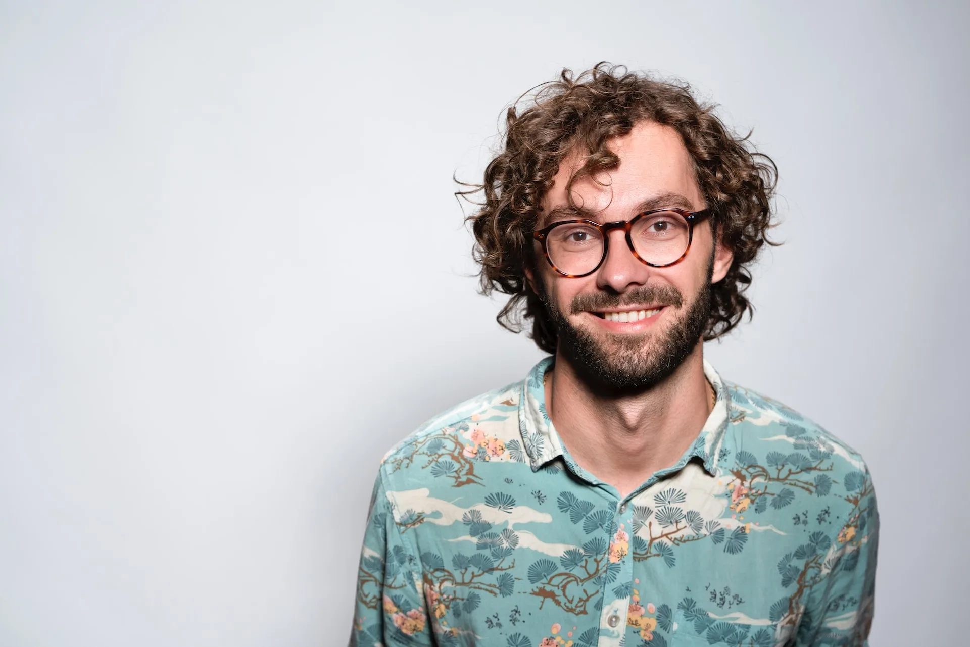 man smiling with positive mindset